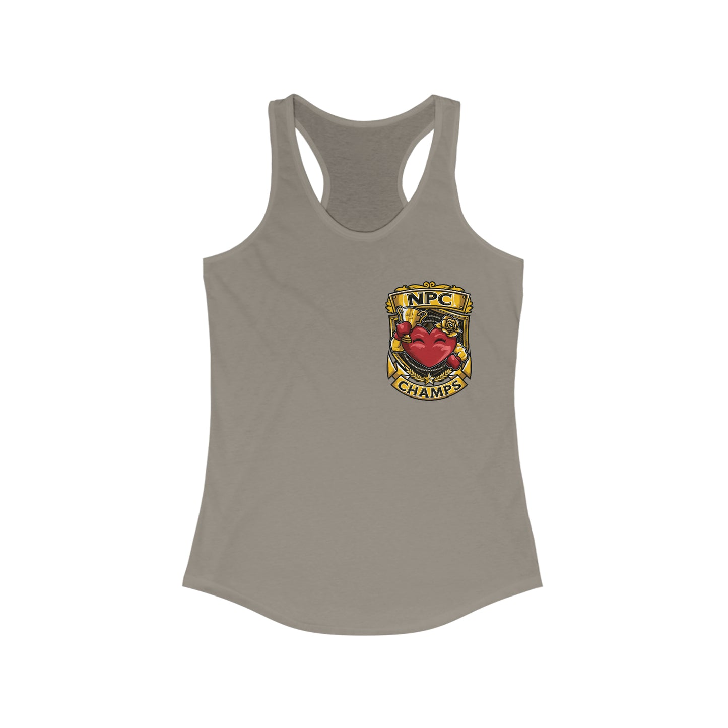 NPC CHAMPS (Small Logo) - Women's Ideal Racerback Tank