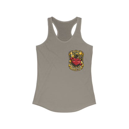 NPC CHAMPS (Small Logo) - Women's Ideal Racerback Tank