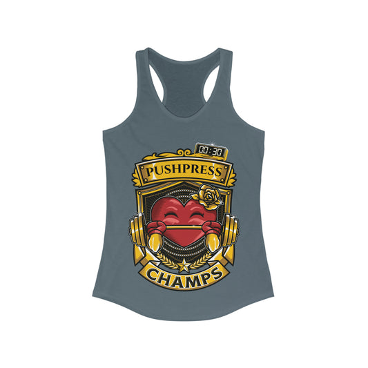 Copy of PUSHPRESS CHAMPS  - Women's Ideal Racerback Tank