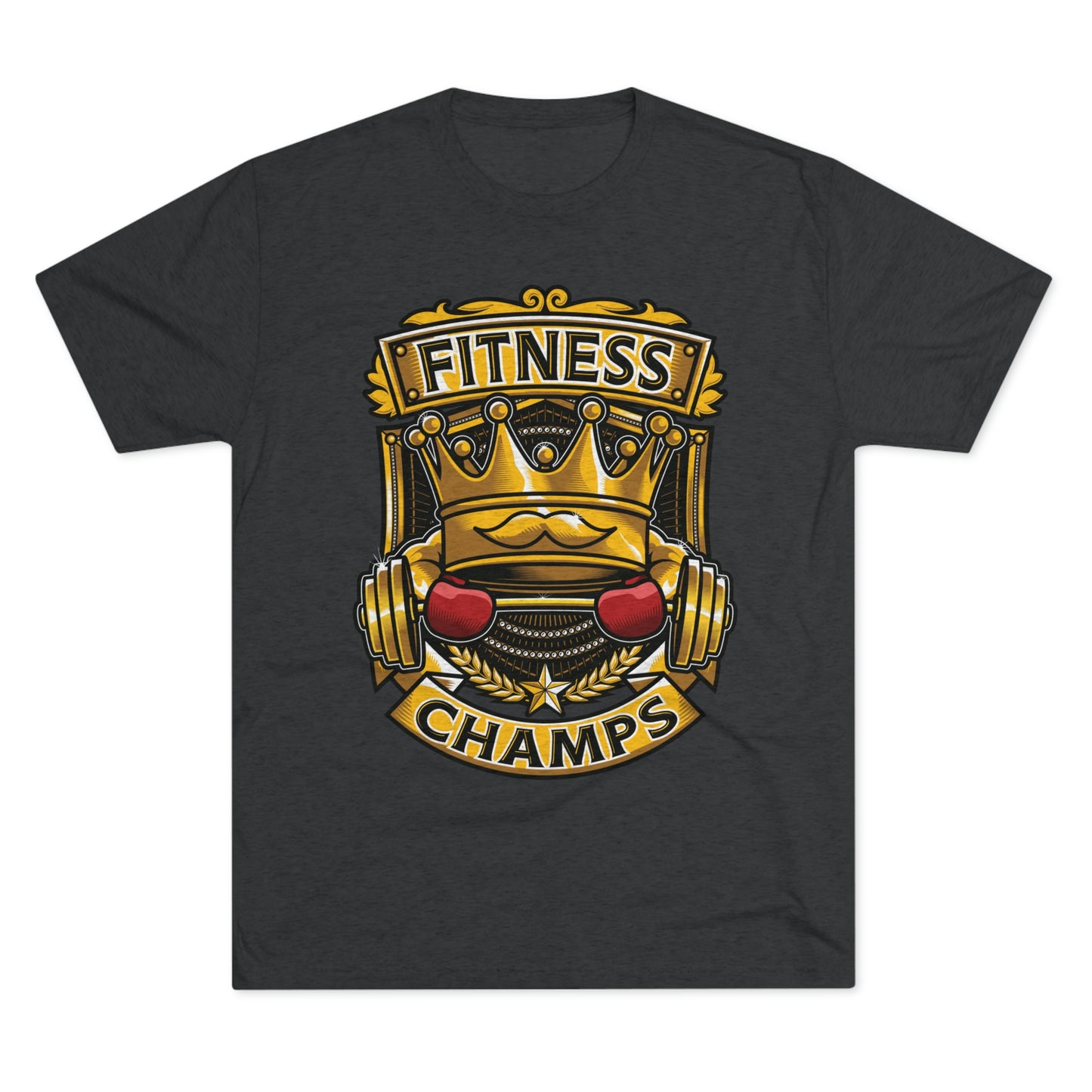 FITNESS CHAMPS - PREMIUM SOFT - Unisex Tri-Blend Crew Tee (Next Level 6010)