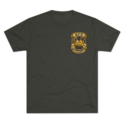 ACE CHAMPS (Small Logo) - PREMIUM SOFT - Unisex Tri-Blend Crew Tee (Next Level 6010)