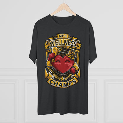 NPC WELLNESS CHAMPS  - PREMIUM SOFT - Unisex Tri-Blend Crew Tee (Next Level 6010)