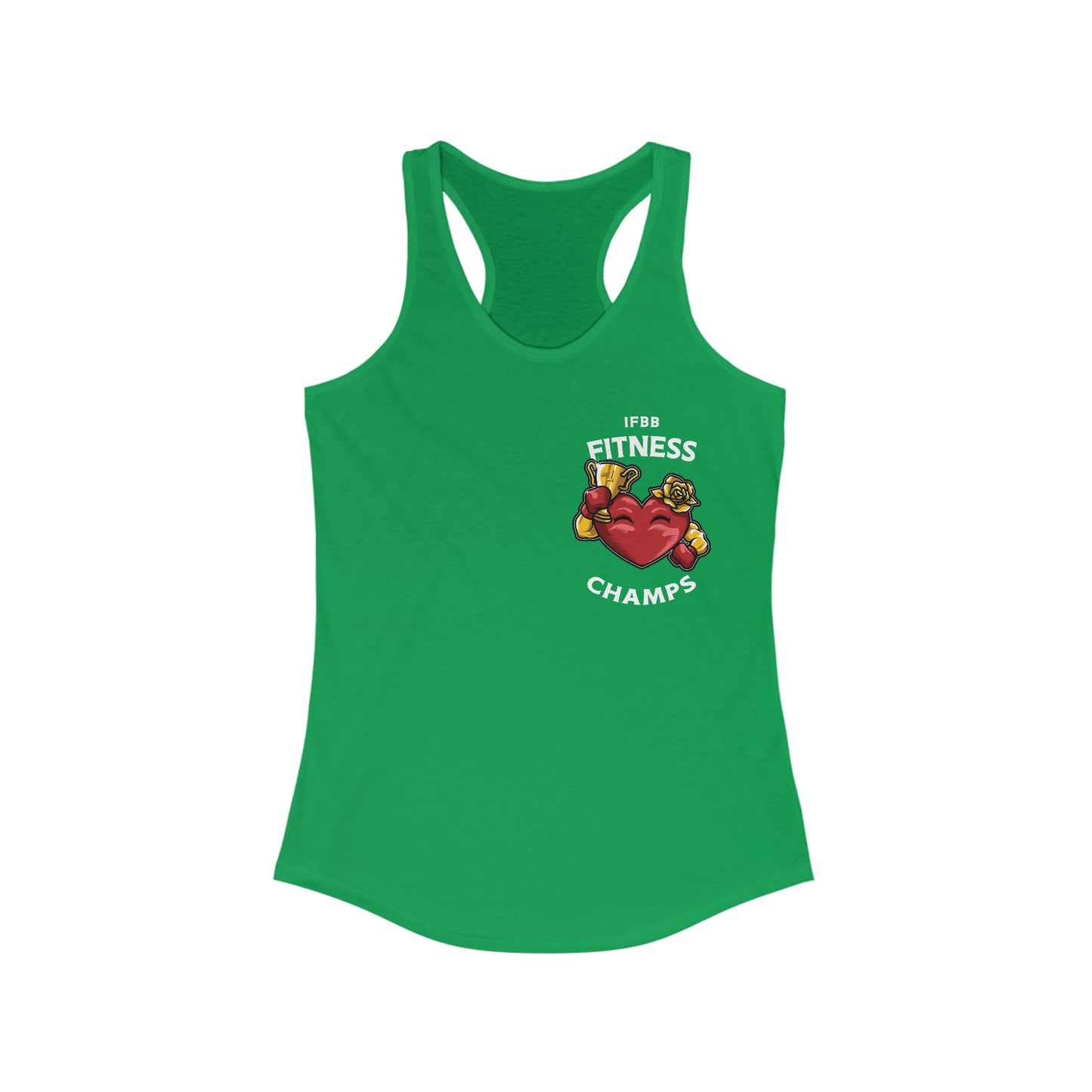 IFBB FITNESS CHAMPS (Small Logo) - Women's Ideal Racerback Tank