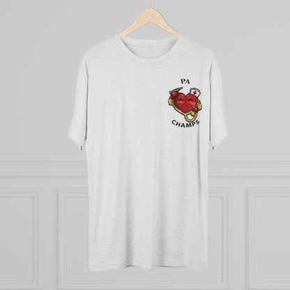 PA CHAMPS (Small Logo) - PREMIUM SOFT - Unisex Tri-Blend Crew Tee (Next Level 6010)