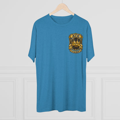ACE CHAMPS (Small Logo) - PREMIUM SOFT - Unisex Tri-Blend Crew Tee (Next Level 6010)