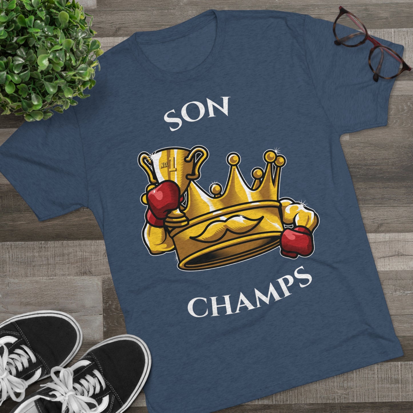 SON CHAMPS  - PREMIUM SOFT - Unisex Tri-Blend Crew Tee (Next Level 6010)