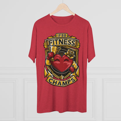 IFBB FITNESS CHAMPS  - PREMIUM SOFT - Unisex Tri-Blend Crew Tee (Next Level 6010)