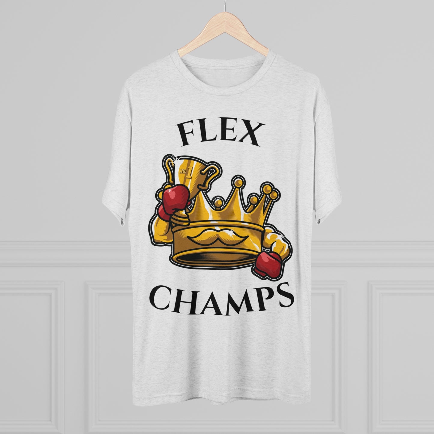 FLEX CHAMPS - PREMIUM SOFT - Unisex Tri-Blend Crew Tee (Next Level 6010)