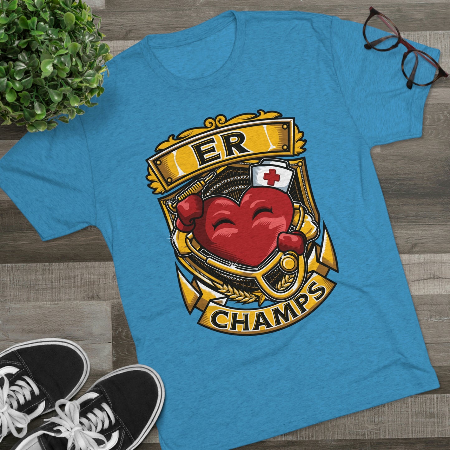ER CHAMPS - PREMIUM SOFT - Unisex Tri-Blend Crew Tee (Next Level 6010)