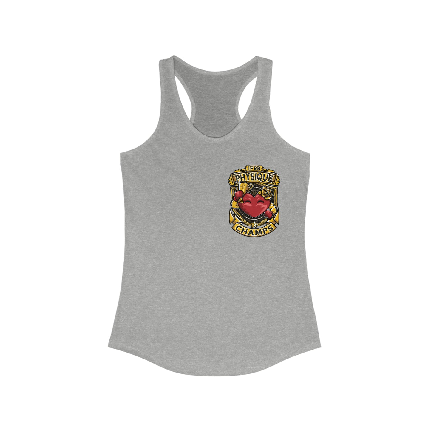 IFBB PHYSIQUE CHAMPS (Small Logo) - Women's Ideal Racerback Tank
