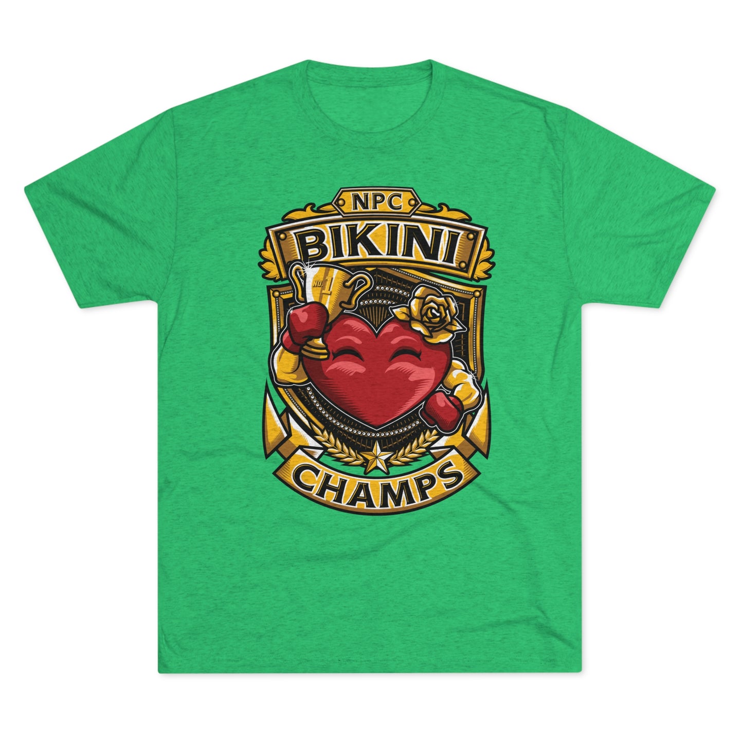 NPC BIKINI CHAMPS  - PREMIUM SOFT - Unisex Tri-Blend Crew Tee (Next Level 6010)