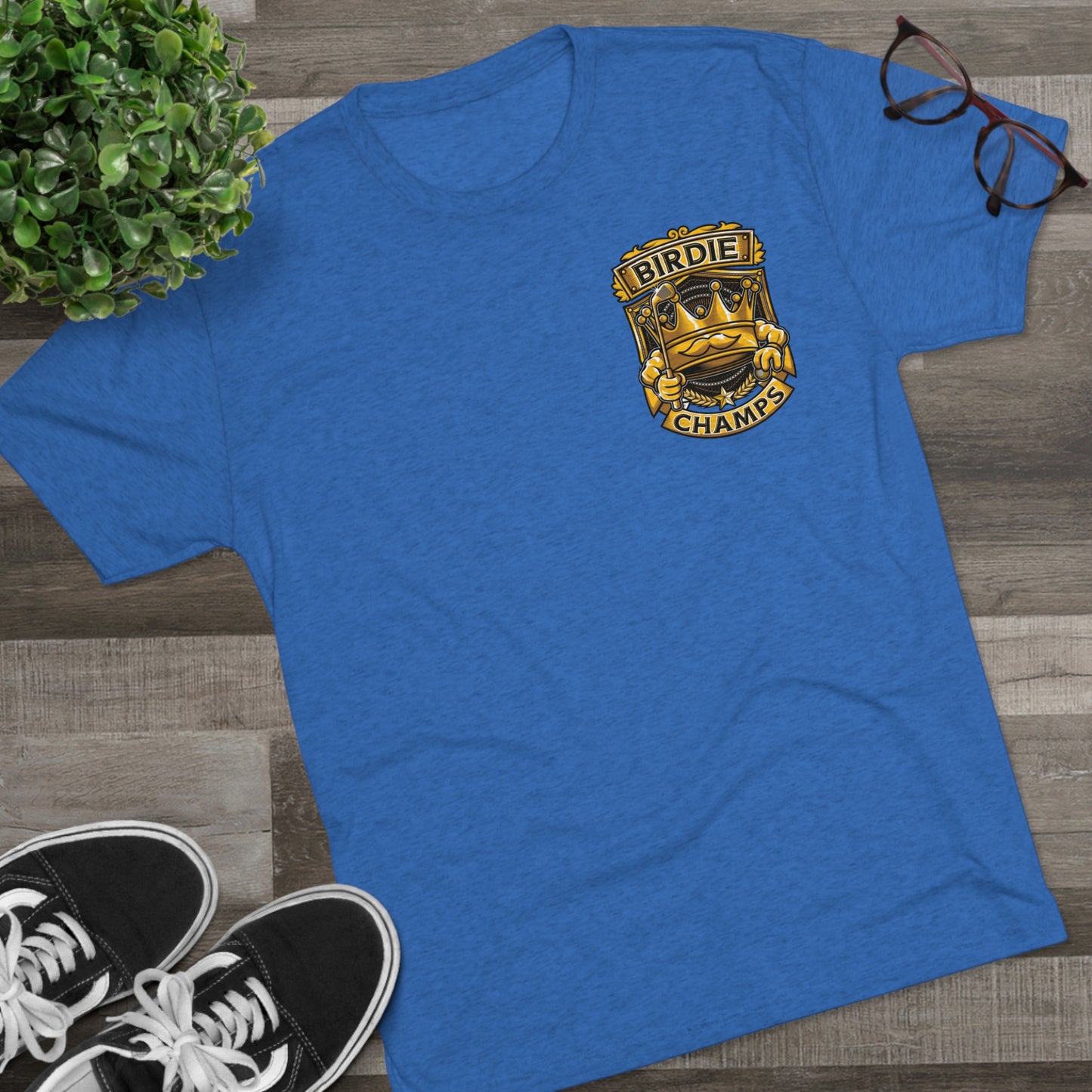 BIRDIE CHAMPS (Small Logo) - PREMIUM SOFT - Unisex Tri-Blend Crew Tee (Next Level 6010)