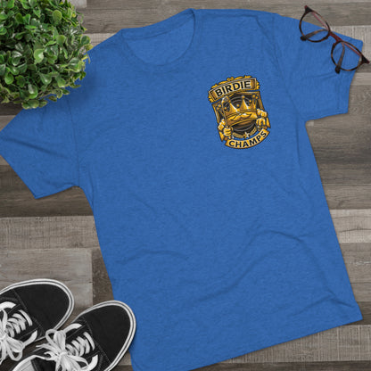 BIRDIE CHAMPS (Small Logo) - PREMIUM SOFT - Unisex Tri-Blend Crew Tee (Next Level 6010)