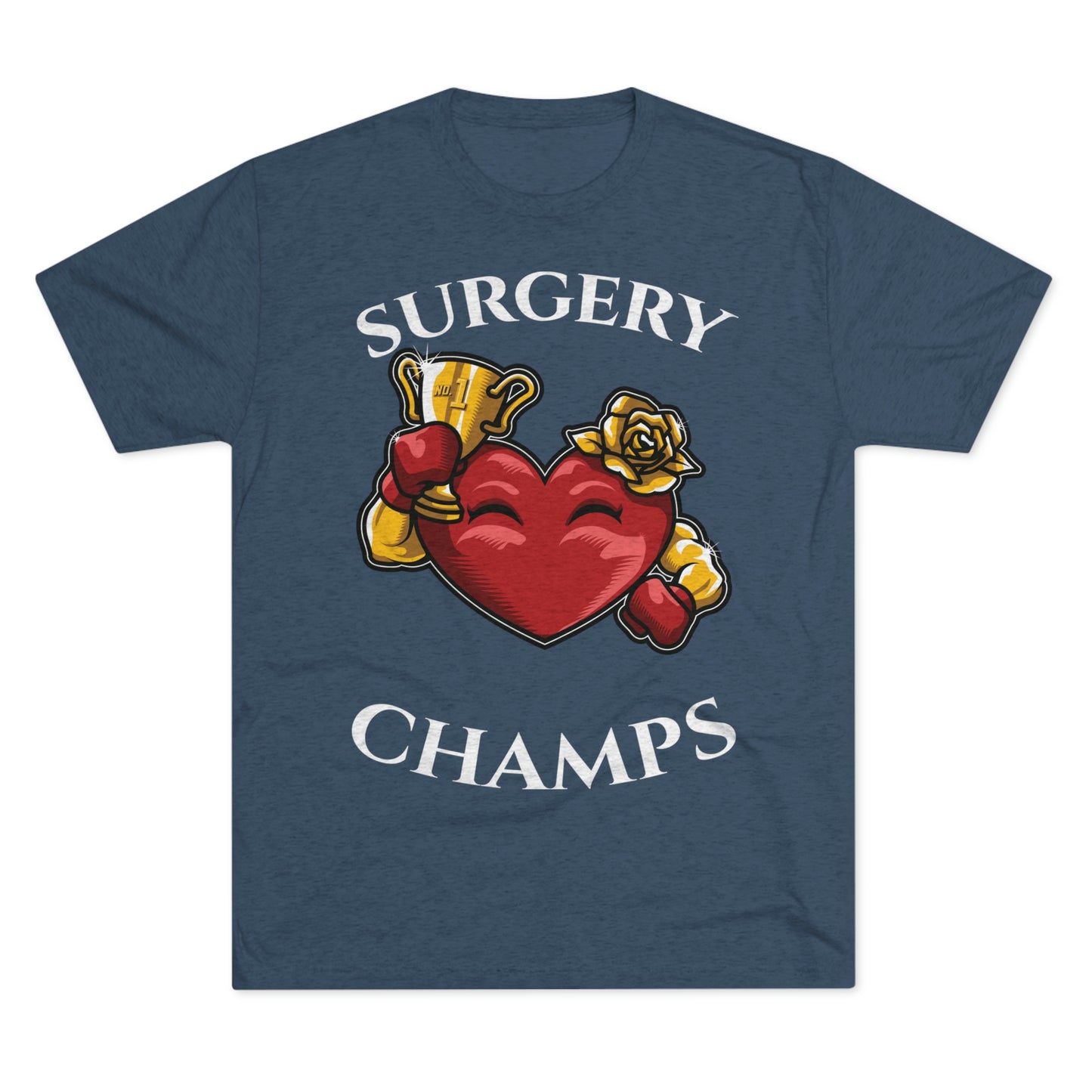 SURGERY CHAMPS (Alternate Logo)  - PREMIUM SOFT - Unisex Tri-Blend Crew Tee (Next Level 6010)