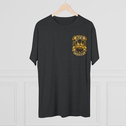 ACE CHAMPS (Small Logo) - PREMIUM SOFT - Unisex Tri-Blend Crew Tee (Next Level 6010)