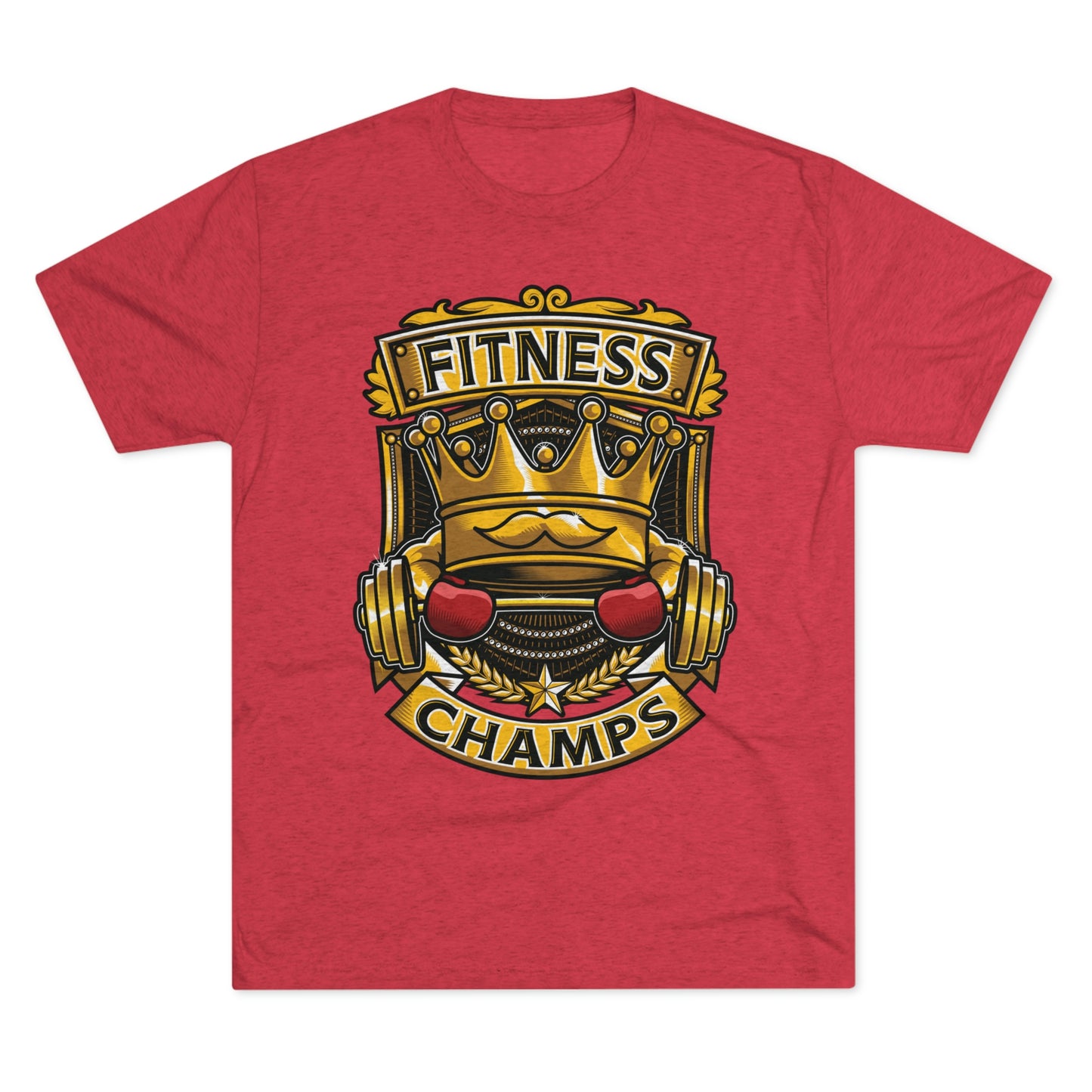 FITNESS CHAMPS - PREMIUM SOFT - Unisex Tri-Blend Crew Tee (Next Level 6010)