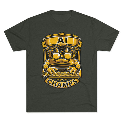 AI CHAMPS (Men) - PREMIUM SOFT - Unisex Tri-Blend Crew Tee (Next Level 6010)