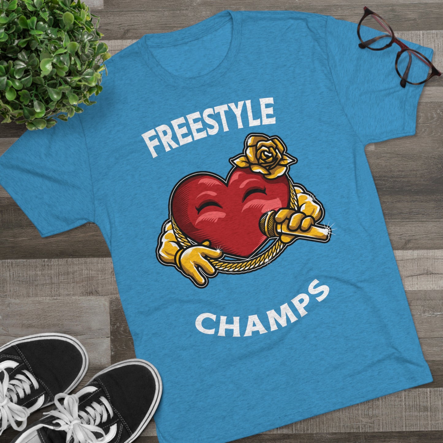 FREESTYLE CHAMPS  - PREMIUM SOFT - Unisex Tri-Blend Crew Tee (Next Level 6010)