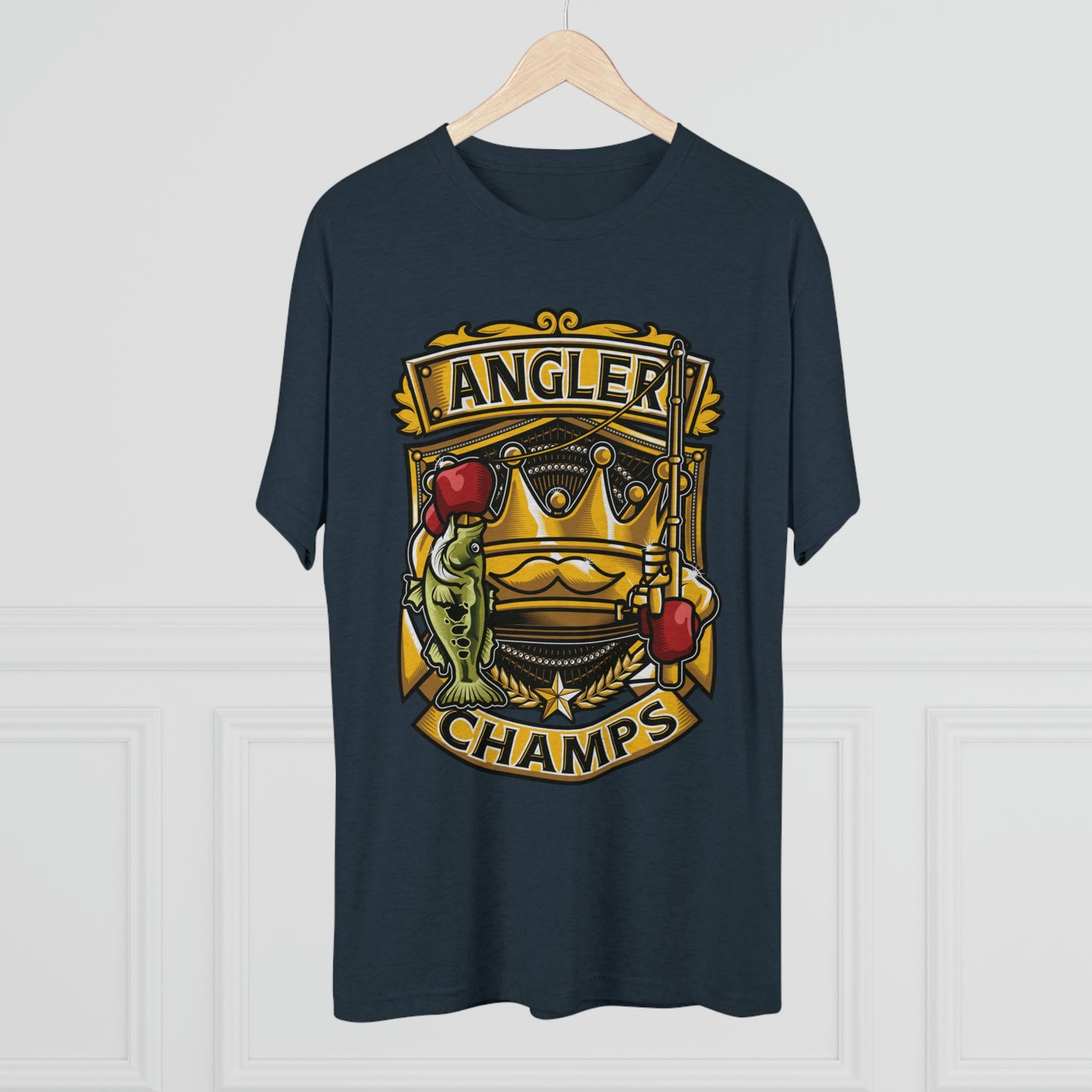 ANGLER CHAMPS - PREMIUM SOFT - Unisex Tri-Blend Crew Tee (Next Level 6010)