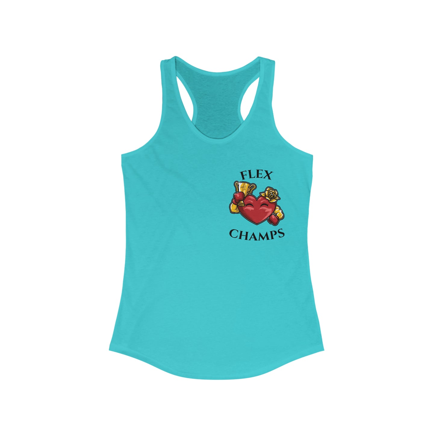 FLEX CHAMPS (Small Logo) - Women's Ideal Racerback Tank