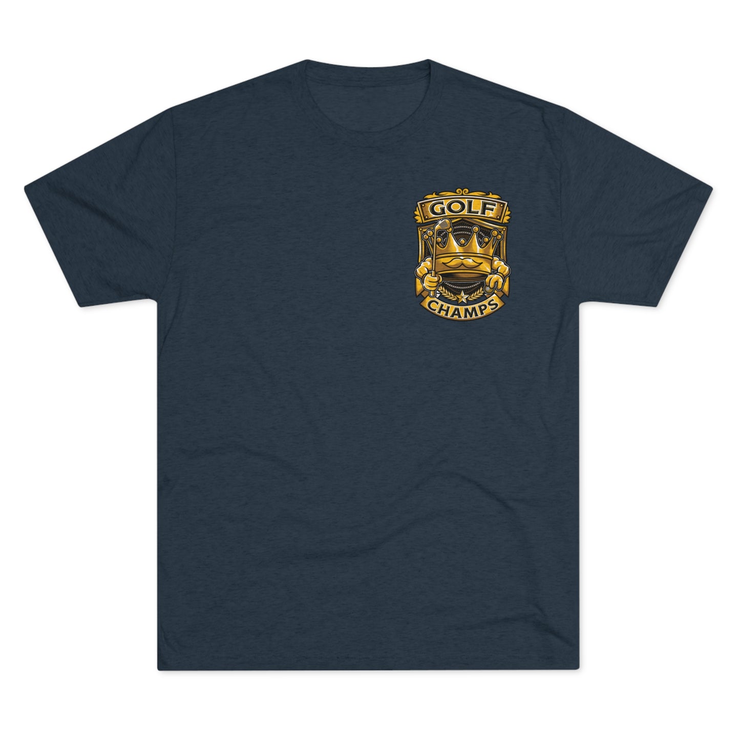 GOLF CHAMPS (Small Logo)  - PREMIUM SOFT - Unisex Tri-Blend Crew Tee (Next Level 6010)