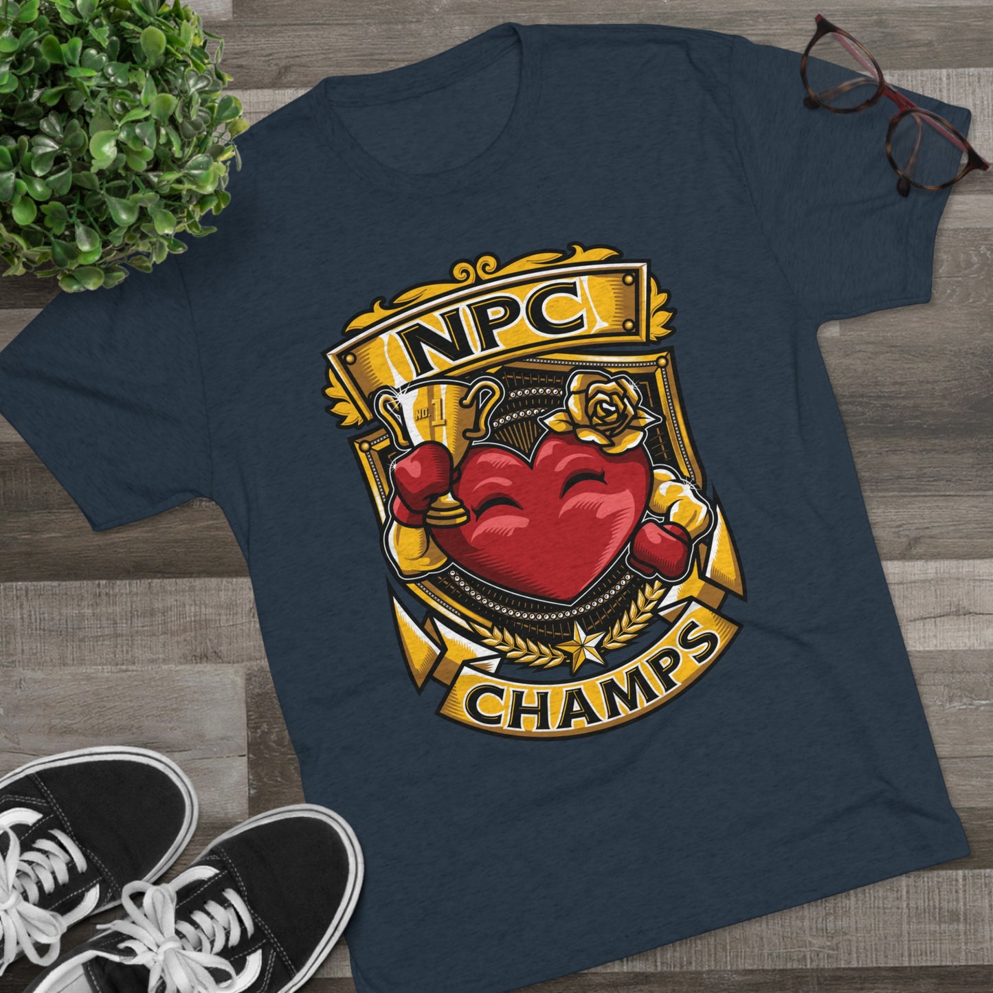 NPC CHAMPS  - PREMIUM SOFT - Unisex Tri-Blend Crew Tee (Next Level 6010)