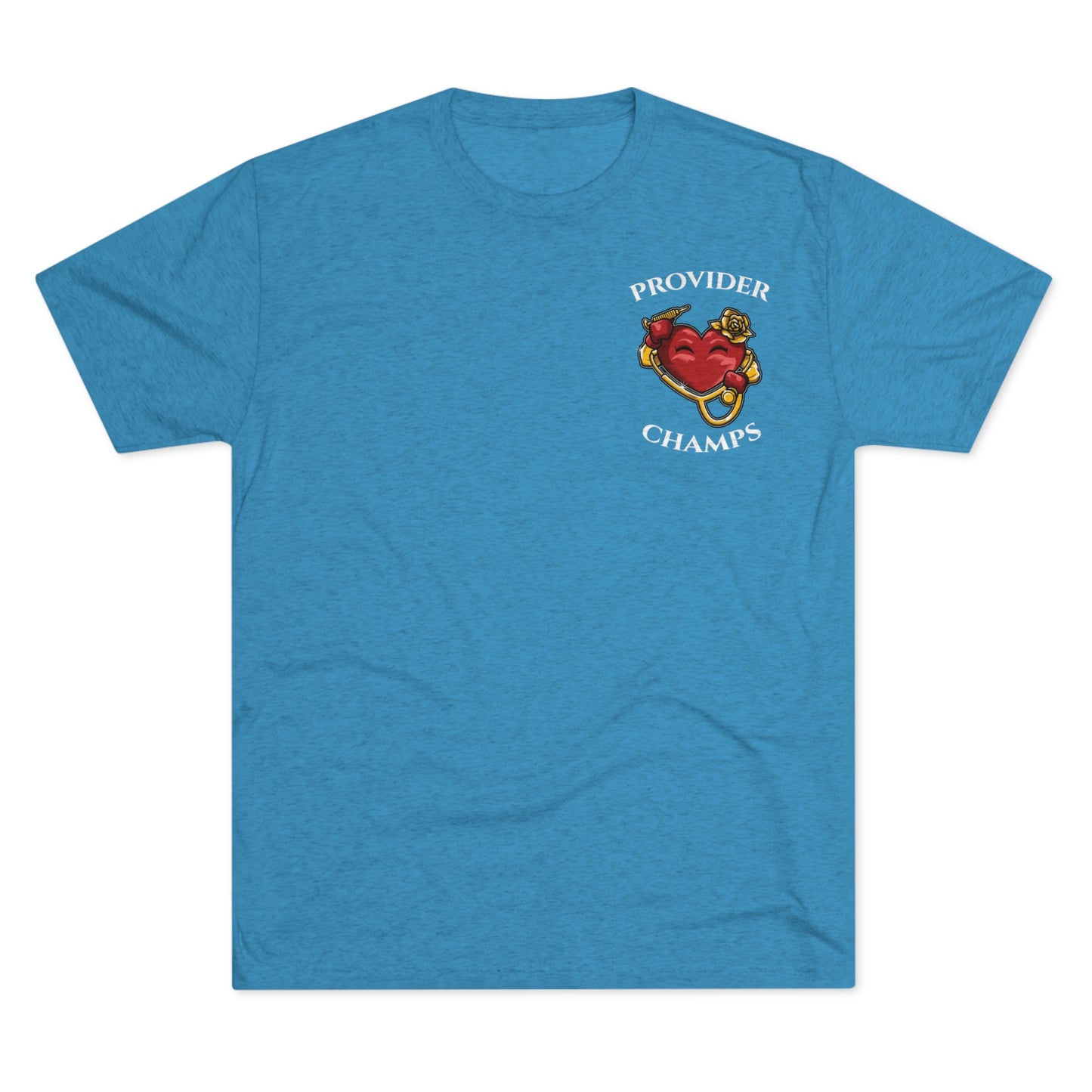 PROVIDER CHAMPS (Small Logo) - PREMIUM SOFT - Unisex Tri-Blend Crew Tee (Next Level 6010)