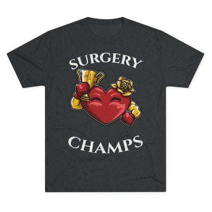 SURGERY CHAMPS (Alternate Logo)  - PREMIUM SOFT - Unisex Tri-Blend Crew Tee (Next Level 6010)