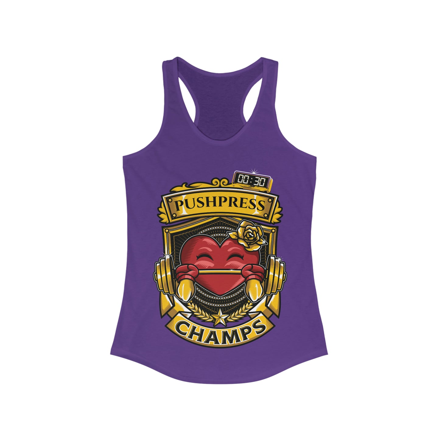PUSHPRESS CHAMPS  - Women's Ideal Racerback Tank