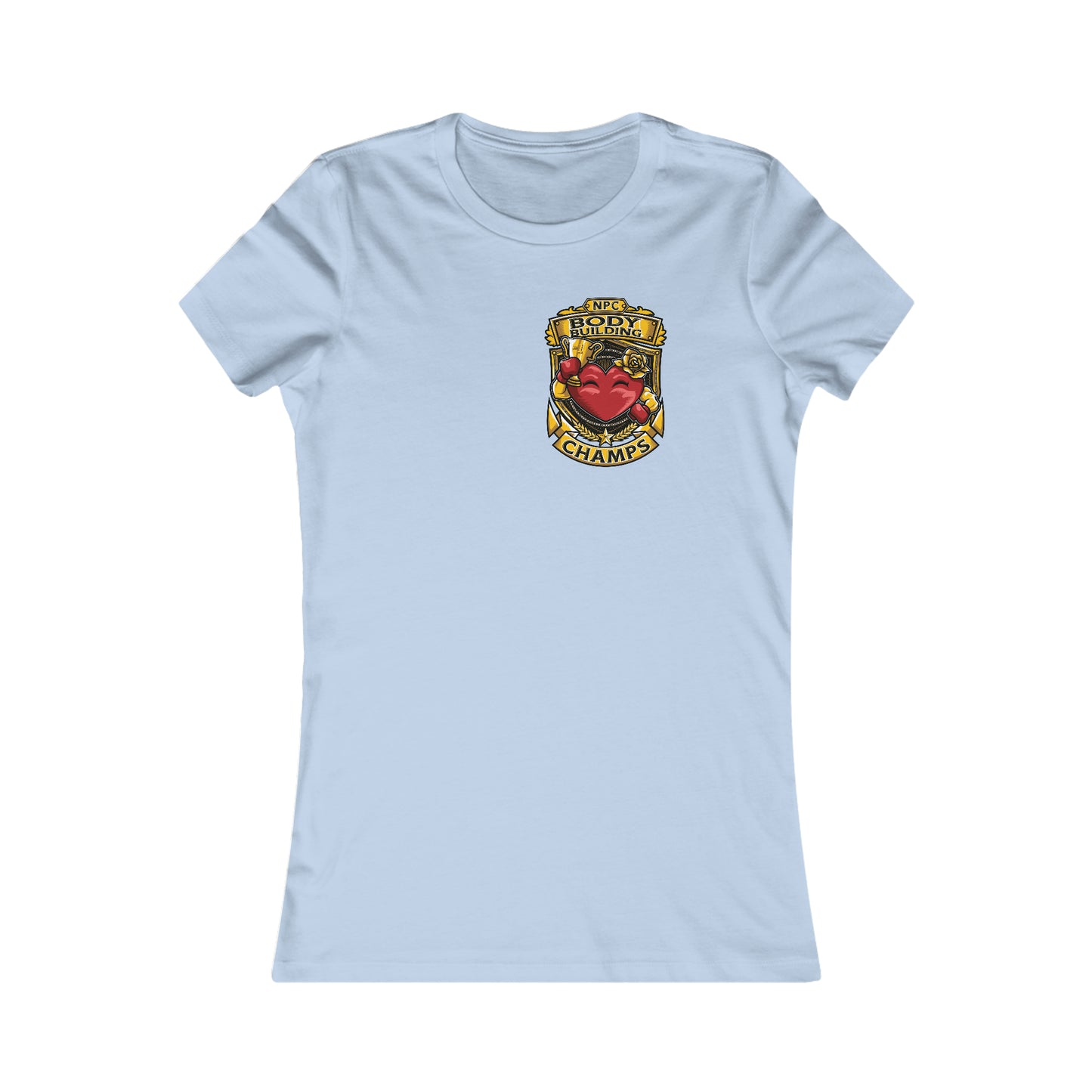 NPC BODY BUILDING CHAMPS! (Small Front Logo) - Women's Favorite Tee (Bella+Canvas)