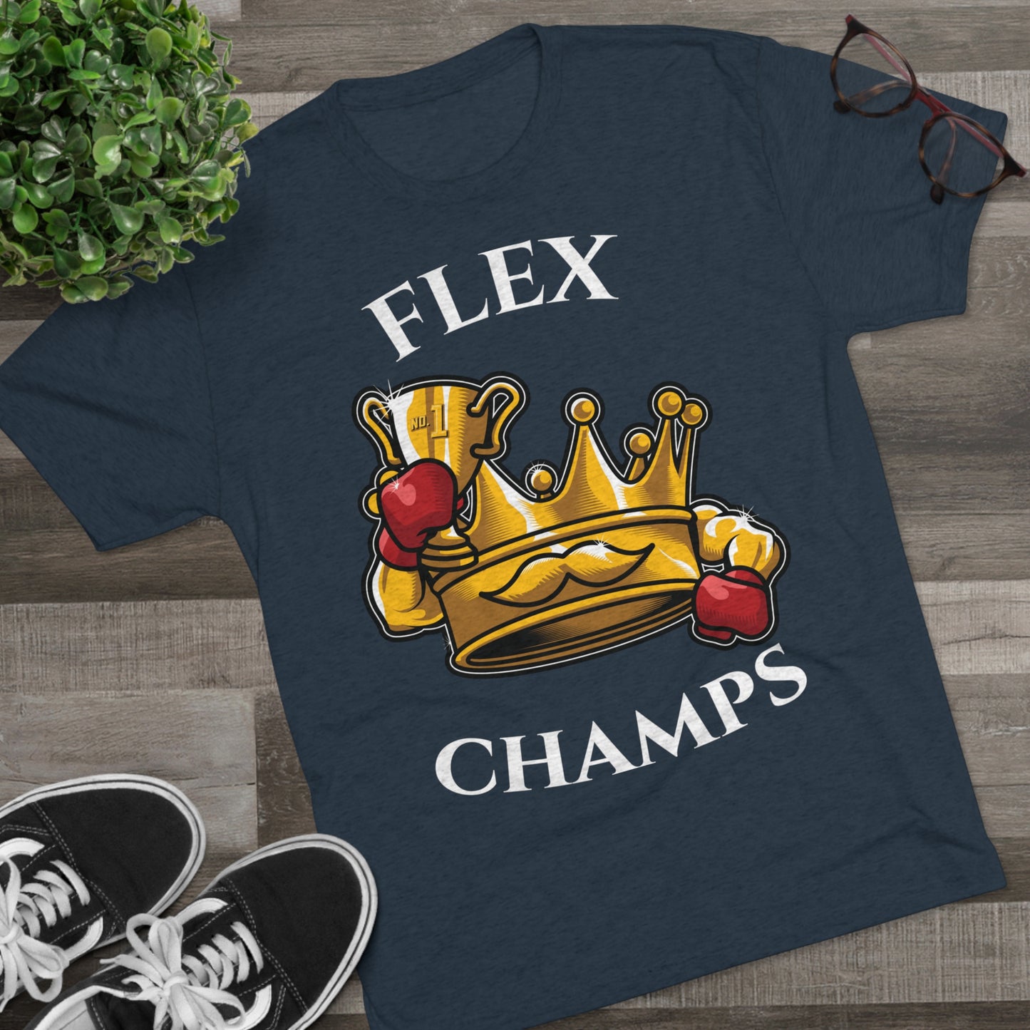 FLEX CHAMPS - PREMIUM SOFT - Unisex Tri-Blend Crew Tee (Next Level 6010)