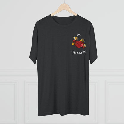 PA CHAMPS (Alternate Small Logo) - PREMIUM SOFT - Unisex Tri-Blend Crew Tee (Next Level 6010)