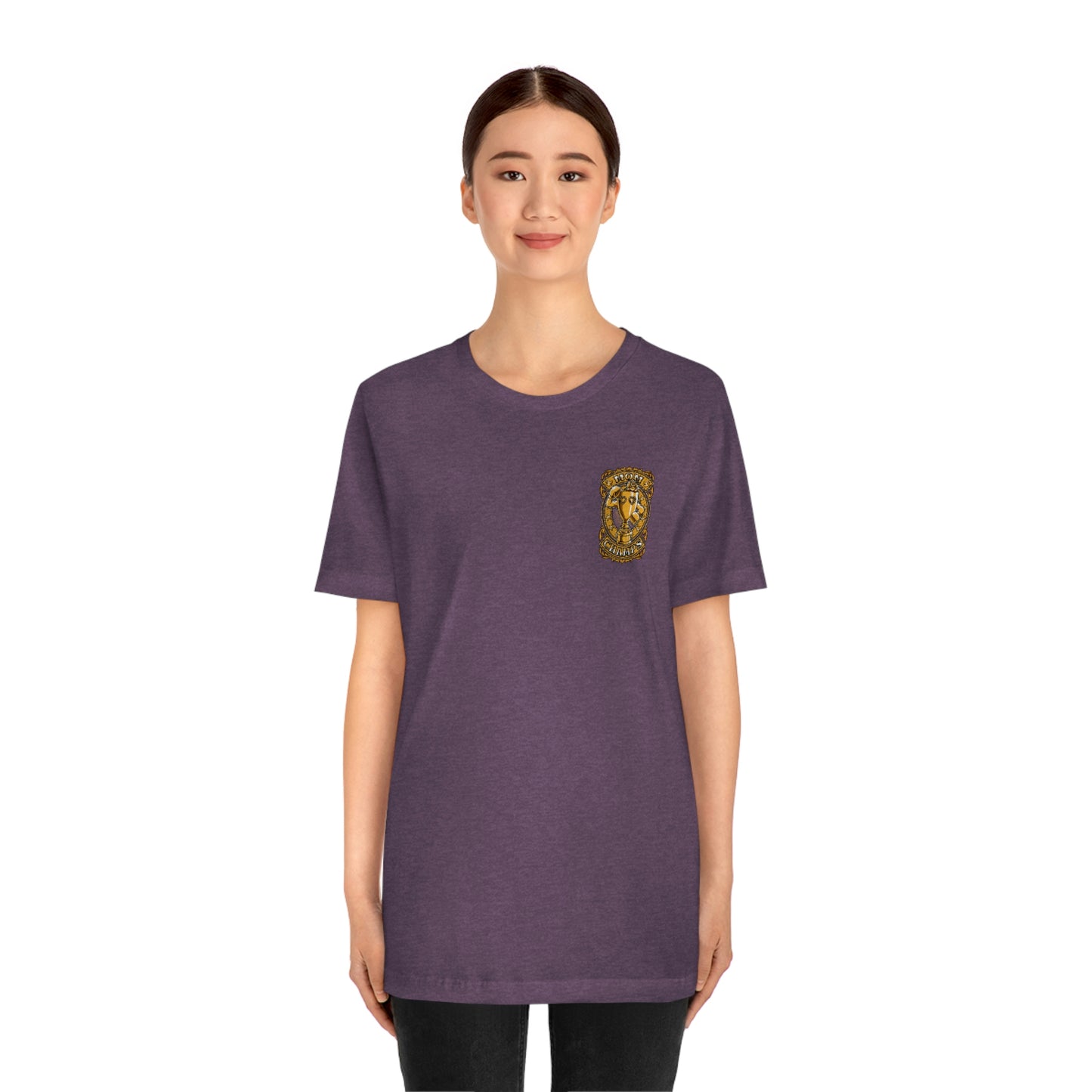 Mom Champs (Gold -Front & Back)! Unisex Jersey Short Sleeve Tee (Bella+Canvas)