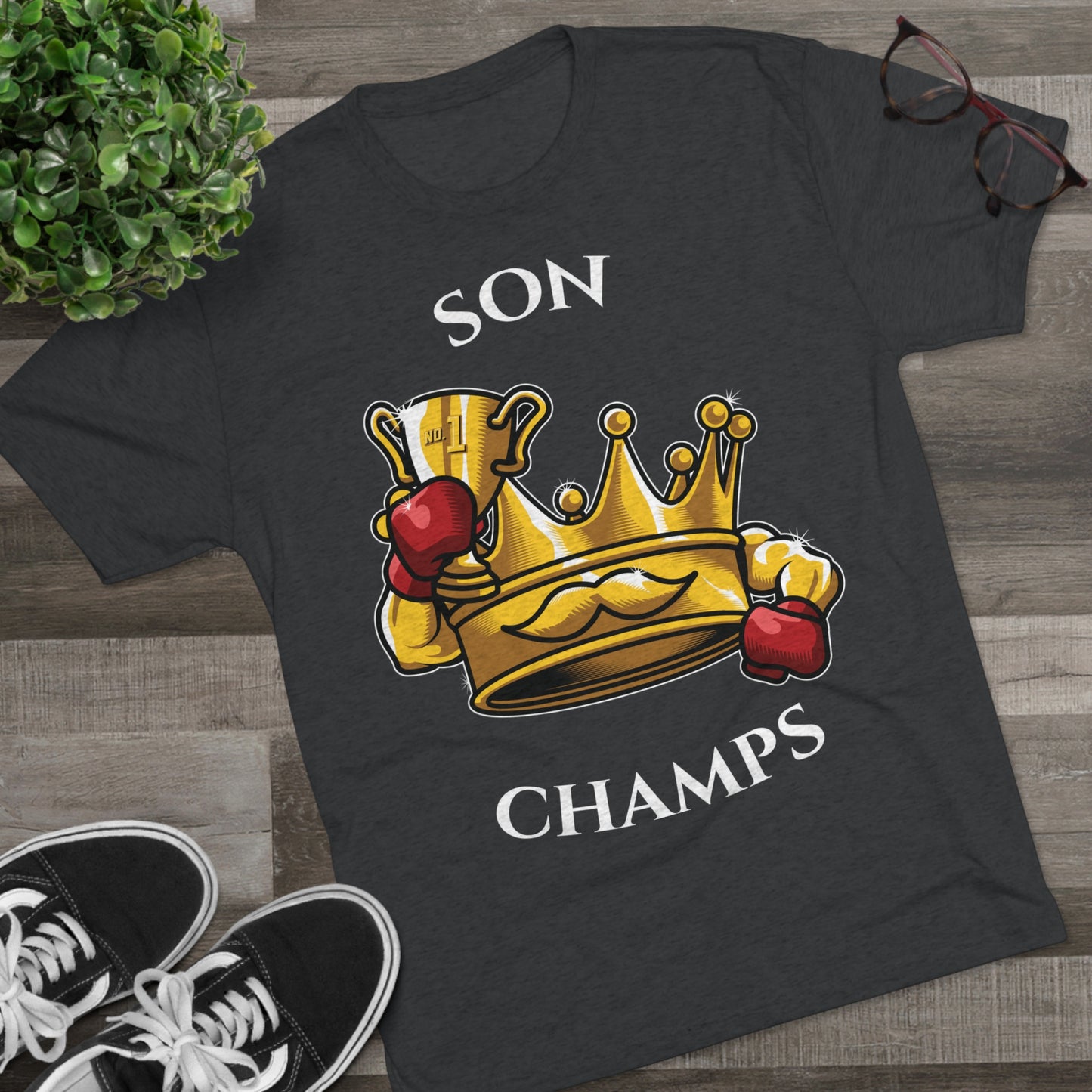 SON CHAMPS  - PREMIUM SOFT - Unisex Tri-Blend Crew Tee (Next Level 6010)