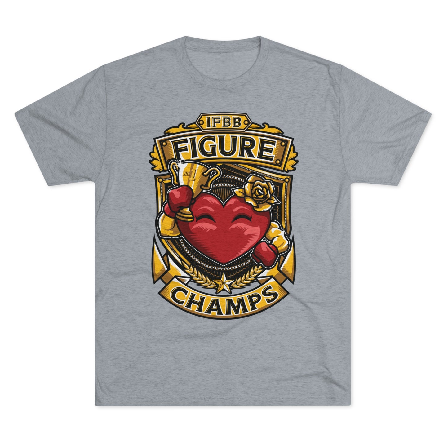 IFBB FIGURE CHAMPS  - PREMIUM SOFT - Unisex Tri-Blend Crew Tee (Next Level 6010)