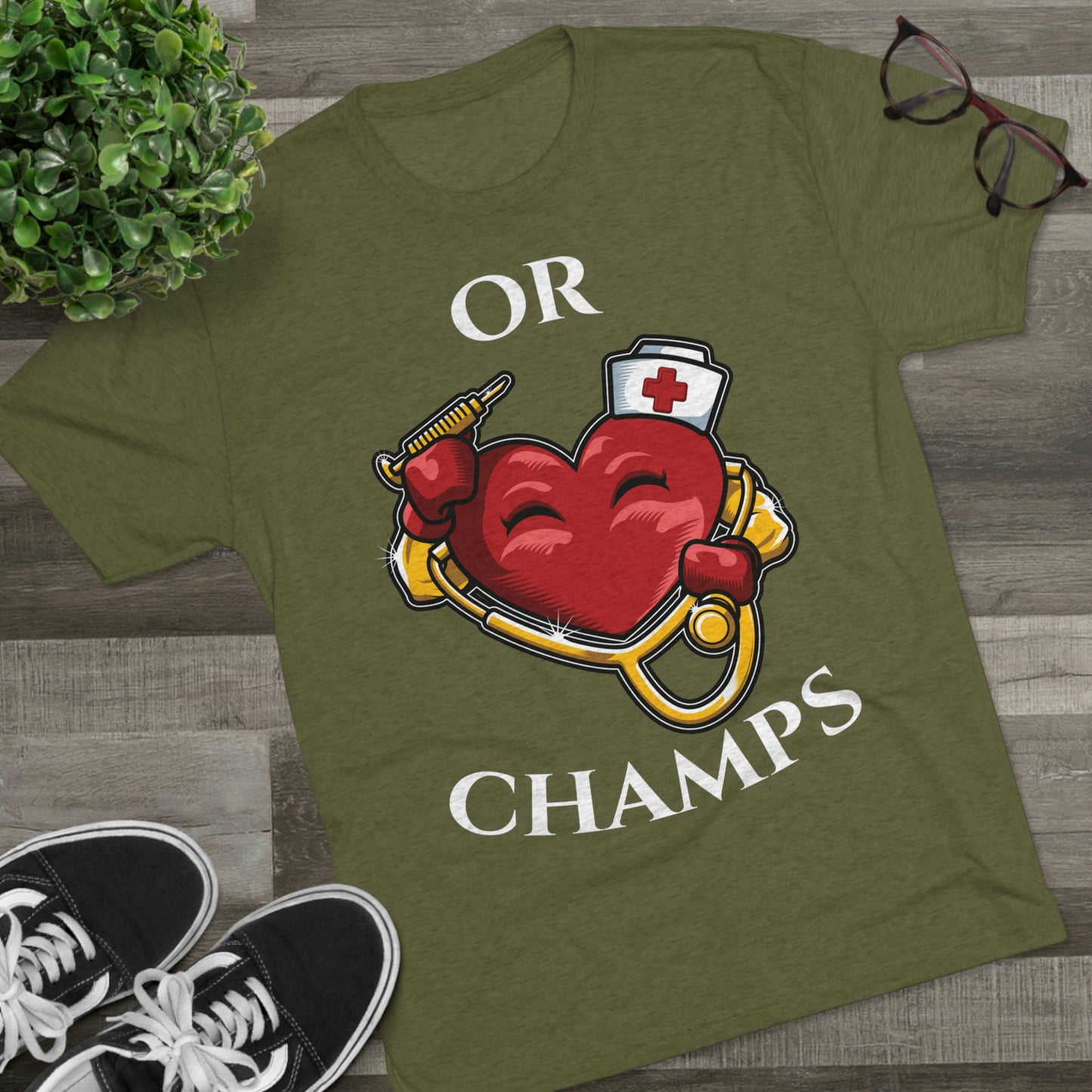 OR CHAMPS - PREMIUM SOFT - Unisex Tri-Blend Crew Tee (Next Level 6010)