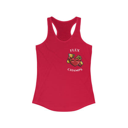 FLEX CHAMPS (Small Logo) - Women's Ideal Racerback Tank
