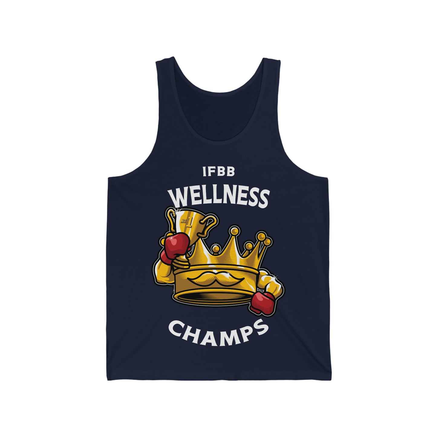 IFBB WELNESS CHAMPS (v2) - PREMIUM SOFT - Unisex Jersey Tank (Bella+Canvas 3480)