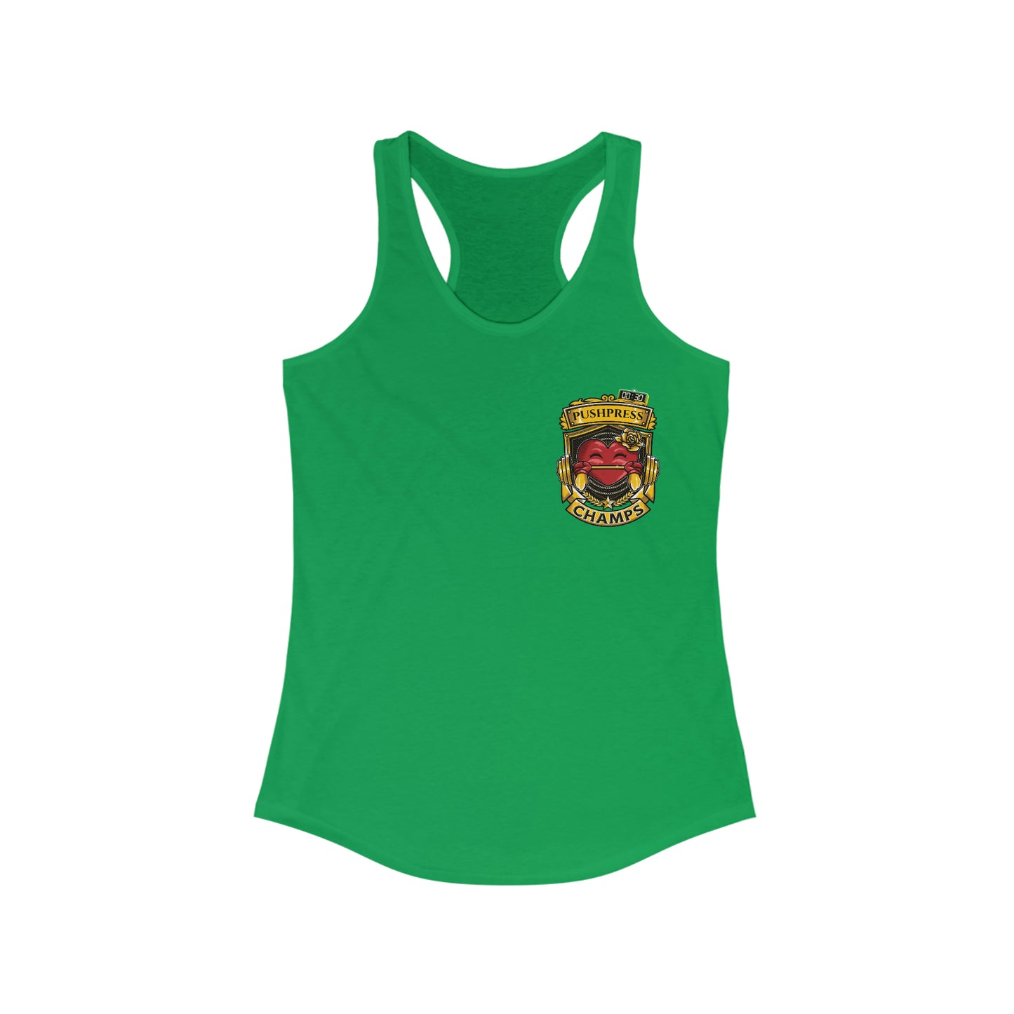PUSHPRESS CHAMPS (Small Logo) - Women's Ideal Racerback Tank