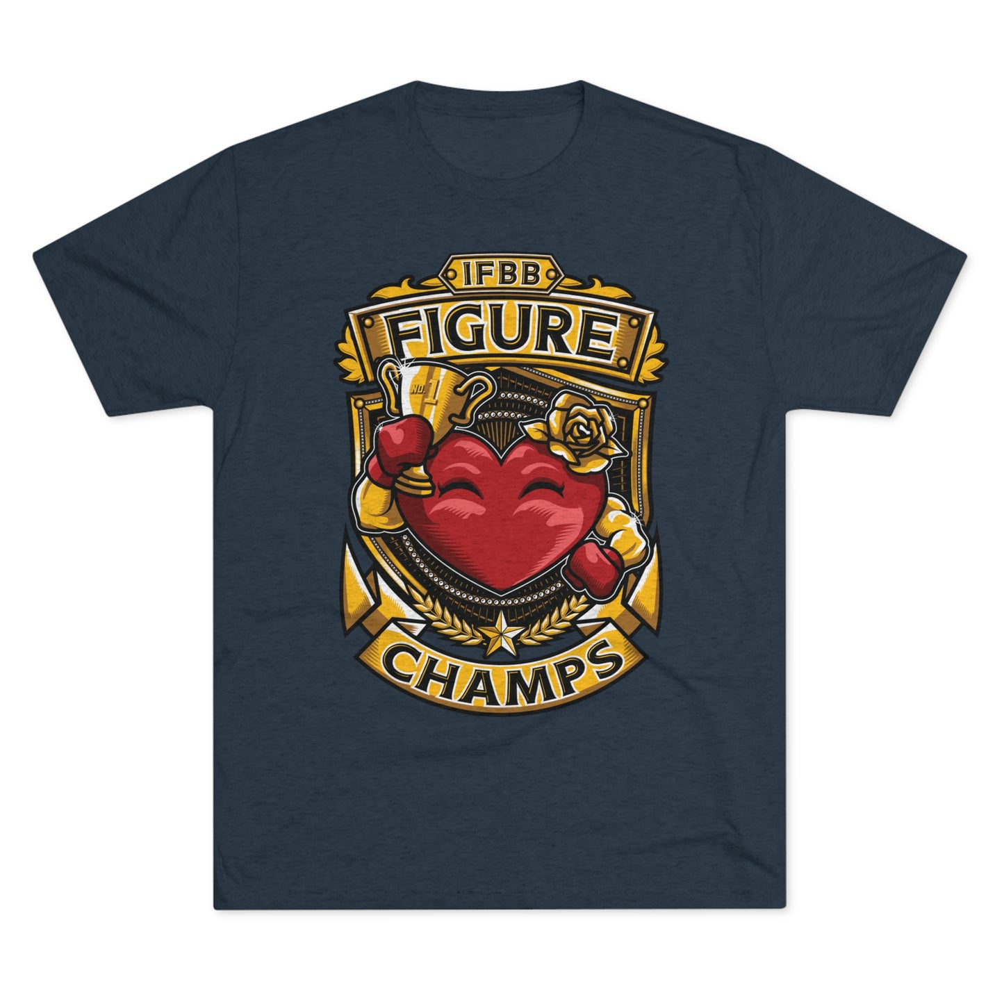 IFBB FIGURE CHAMPS  - PREMIUM SOFT - Unisex Tri-Blend Crew Tee (Next Level 6010)
