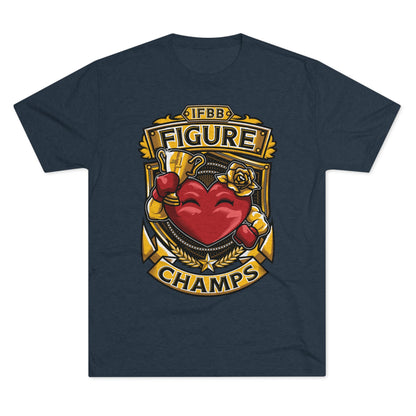 IFBB FIGURE CHAMPS  - PREMIUM SOFT - Unisex Tri-Blend Crew Tee (Next Level 6010)