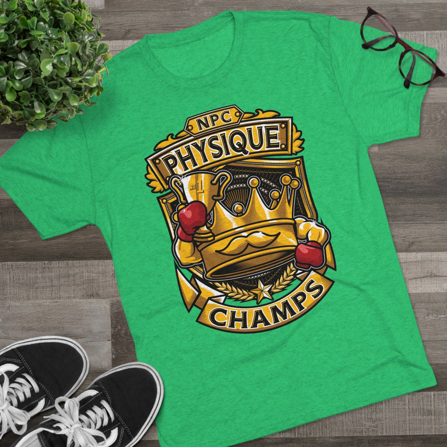 NPC PHYSIQUE CHAMPS  - PREMIUM SOFT - Unisex Tri-Blend Crew Tee (Next Level 6010)
