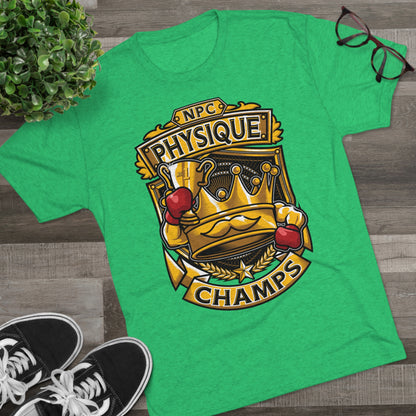 NPC PHYSIQUE CHAMPS  - PREMIUM SOFT - Unisex Tri-Blend Crew Tee (Next Level 6010)
