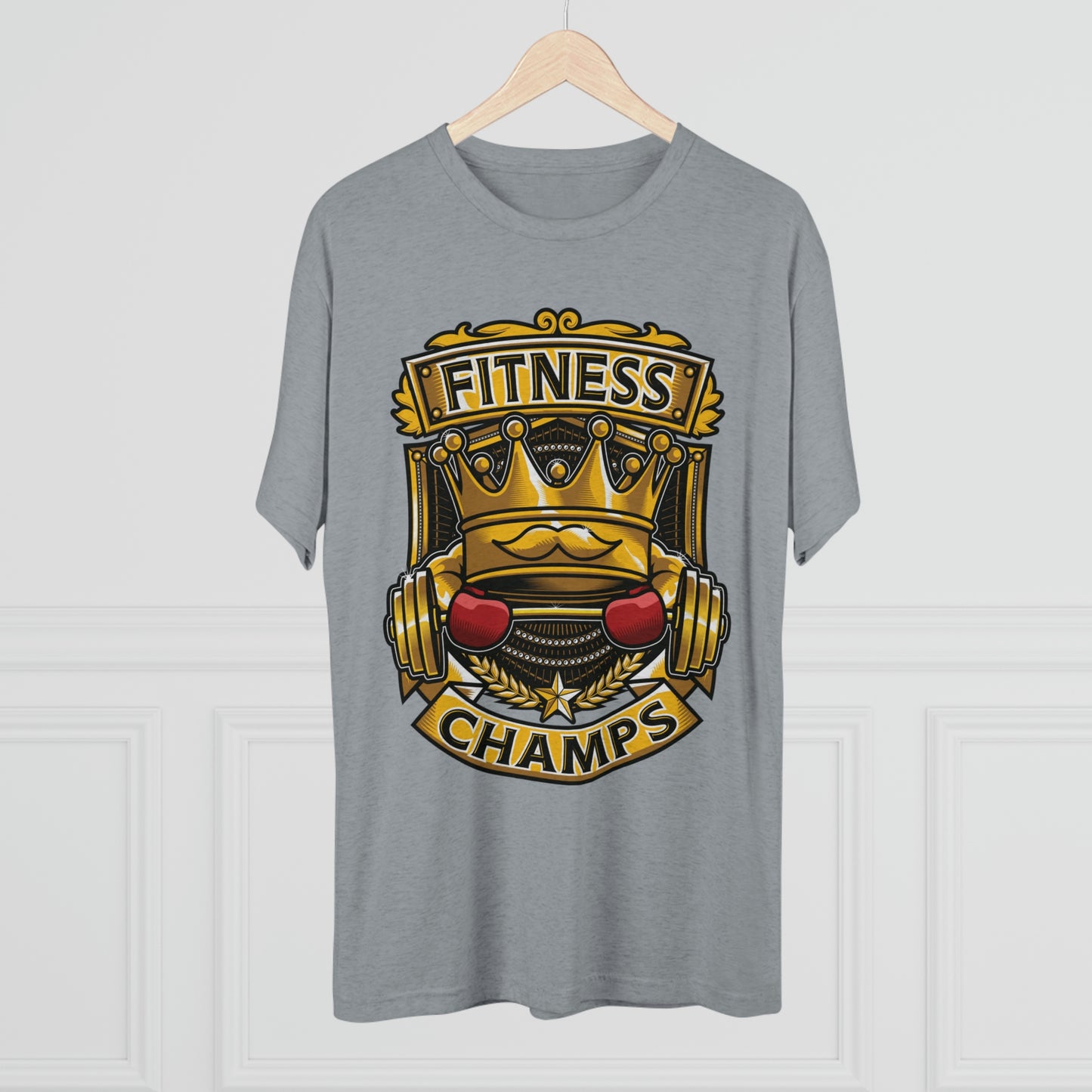 FITNESS CHAMPS - PREMIUM SOFT - Unisex Tri-Blend Crew Tee (Next Level 6010)