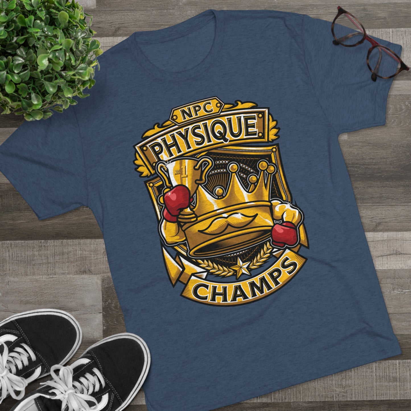 NPC PHYSIQUE CHAMPS  - PREMIUM SOFT - Unisex Tri-Blend Crew Tee (Next Level 6010)