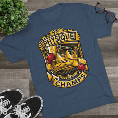 NPC PHYSIQUE CHAMPS  - PREMIUM SOFT - Unisex Tri-Blend Crew Tee (Next Level 6010)