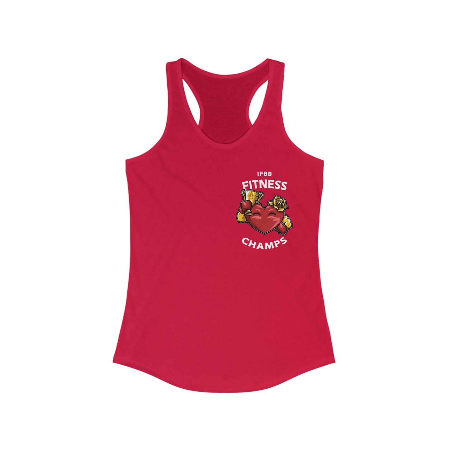 IFBB FITNESS CHAMPS (Small Logo) - Women's Ideal Racerback Tank
