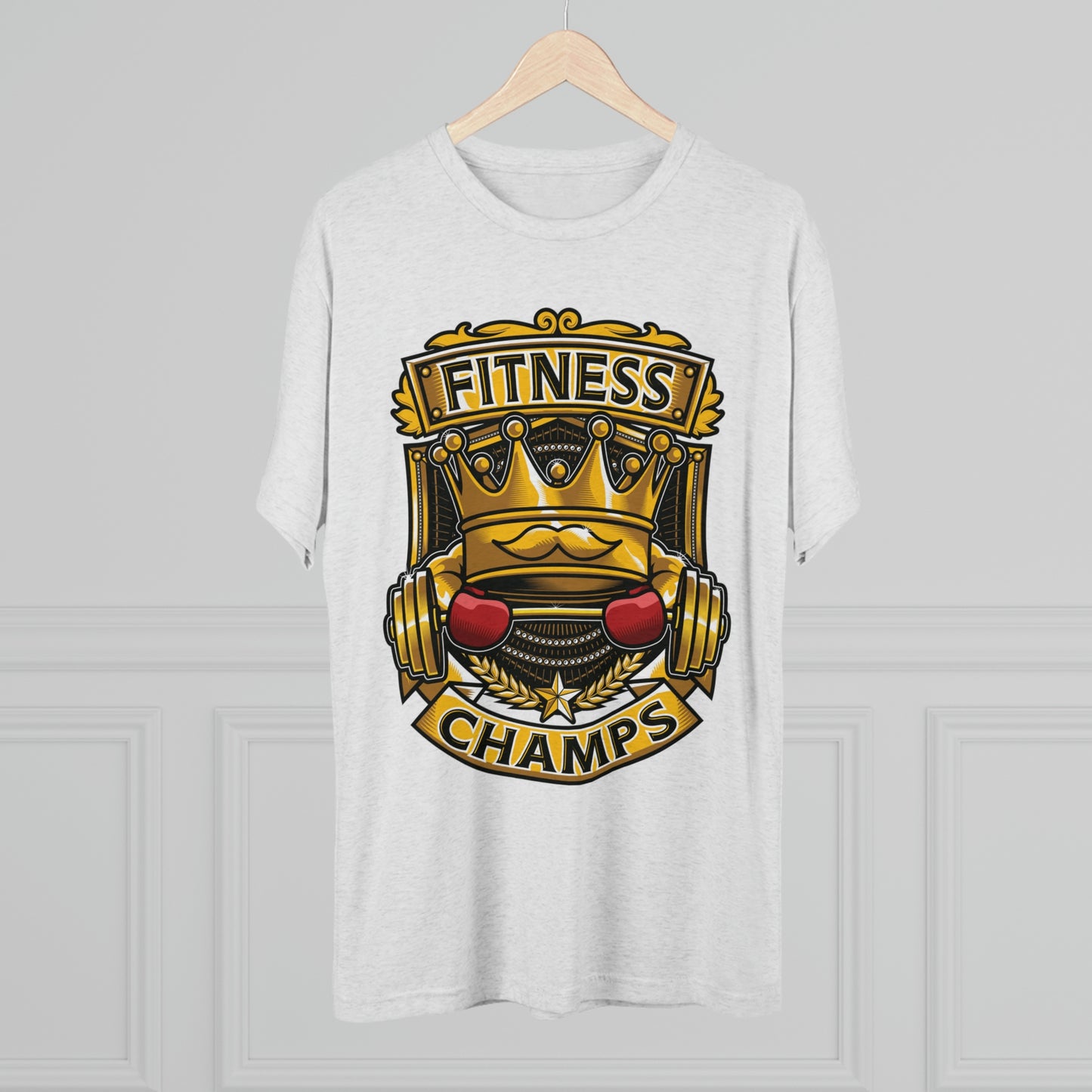 FITNESS CHAMPS - PREMIUM SOFT - Unisex Tri-Blend Crew Tee (Next Level 6010)
