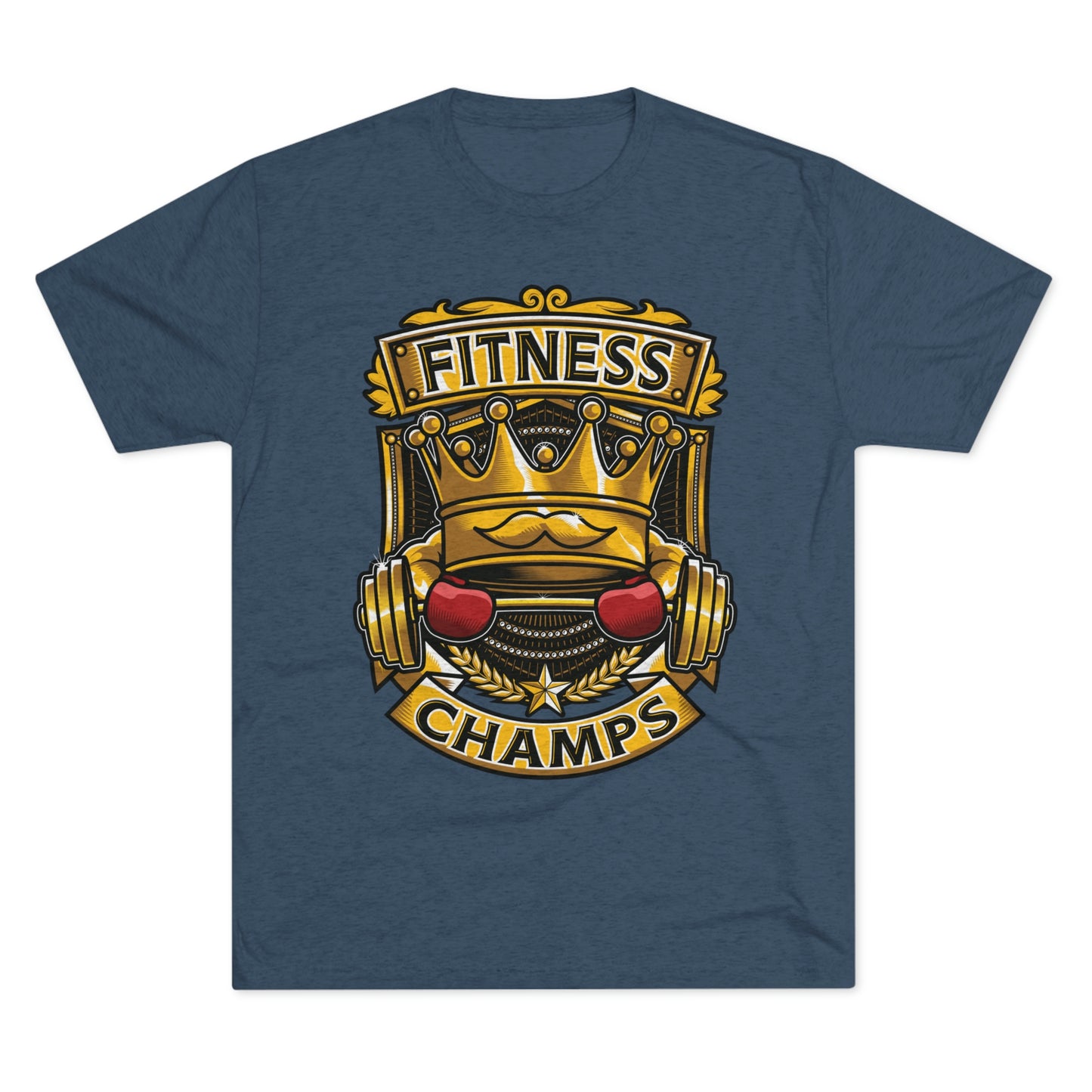 FITNESS CHAMPS - PREMIUM SOFT - Unisex Tri-Blend Crew Tee (Next Level 6010)