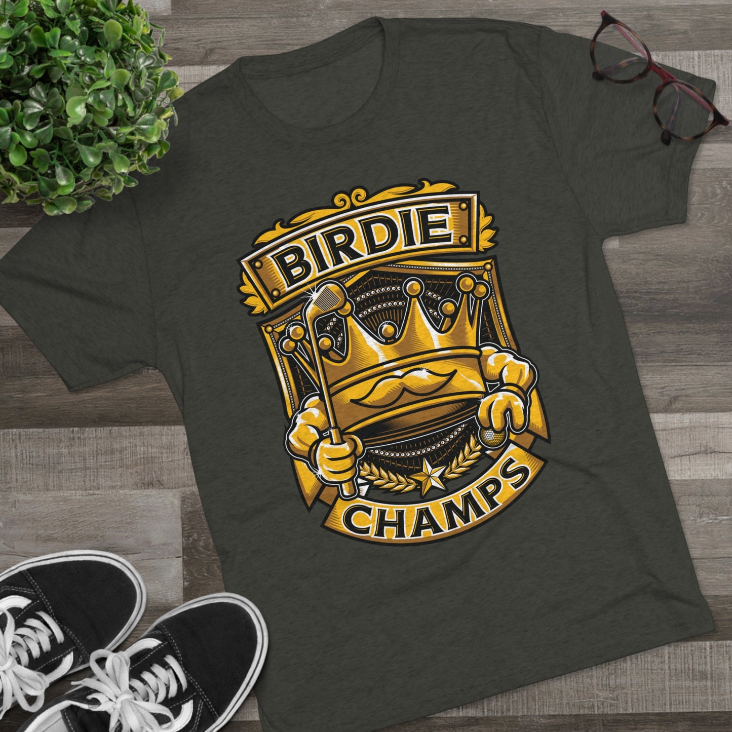 BIRDIE CHAMPS  - PREMIUM SOFT - Unisex Tri-Blend Crew Tee (Next Level 6010)